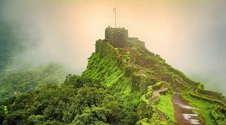 Structure of Pratapgad Fort, Mahabaleshwar, Maharashtra, India, Asia Stock  Photo - Alamy